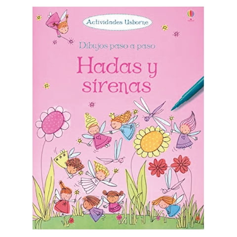 Usborne - Libro Hadas Y Sirenas ( Dibujos Paso A Paso )