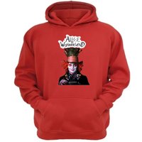 Genérico - Polerón Canguro Alicia Cuentos Infantiles Rojo Talla Xs Unisex