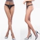 thumbnail image 4 of Paquete de 2 medias de seda brillantes y transparentes para mujer, con control superior y talle alto, ultra brillantes, 4 of 5