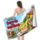 thumbnail image 4 of Daniel el Travieso Toalla de playa de secado rápido con diseño temático, regalo para mujeres y niñas, ideal para cumpleaños, fans, amantes de la música, uso en la playa o al aire libre, 78 × 180 cm, 4 of 6