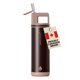 thumbnail image 1 of Botella de agua GROSCHE 568 ml aislada con sorbete, Espresso, 1 of 9