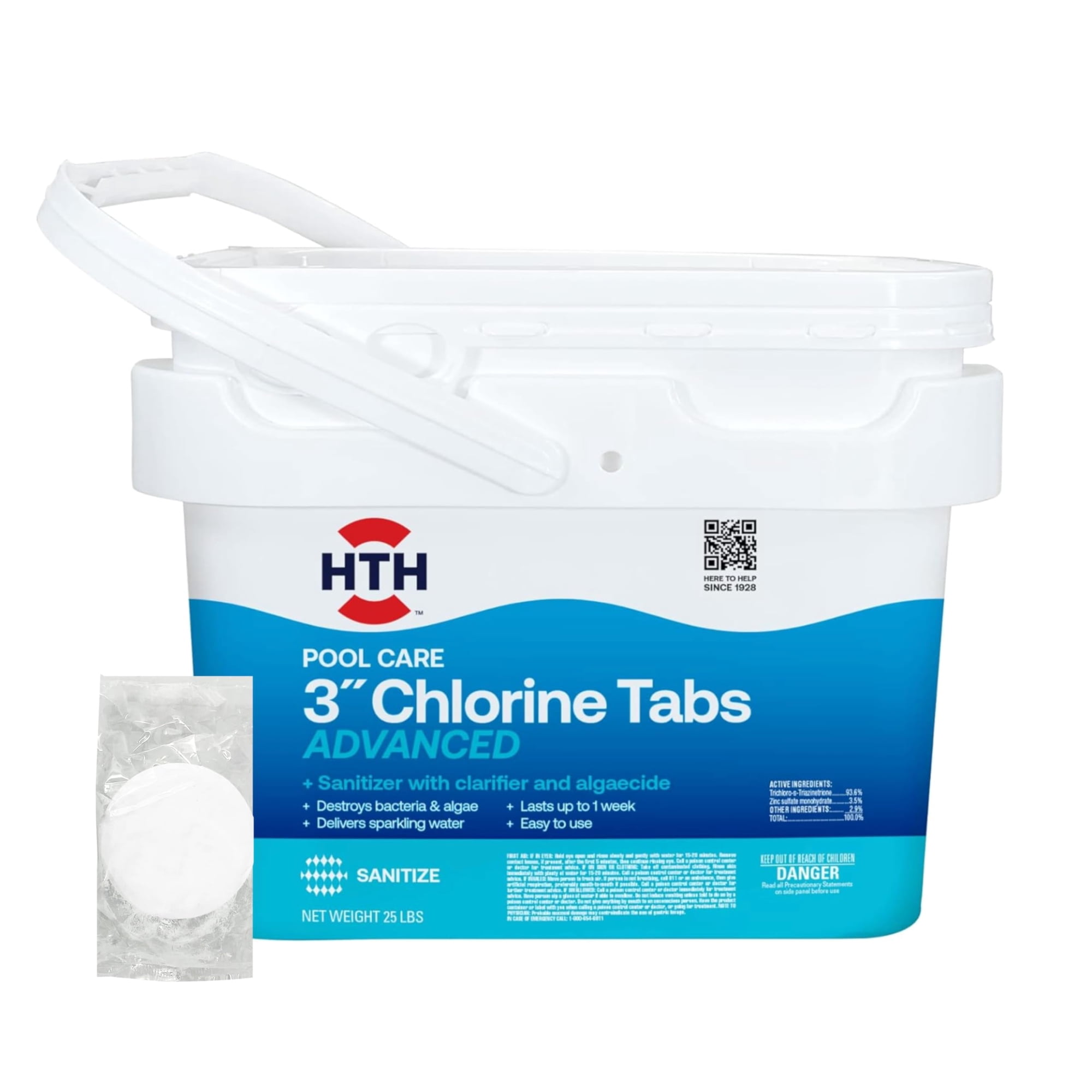 Tabletas De Cloro Para Piscina Hth 42055w, 11.5 Kg, Desinfectante