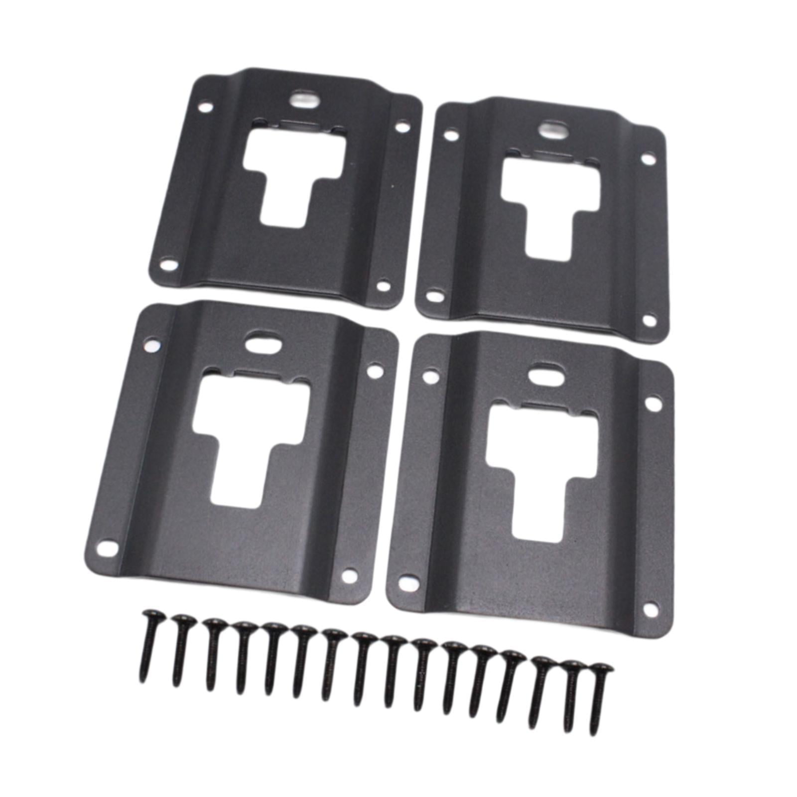 Magideal - Soportes De De Carga Para Caja De Camioneta, Placas De Interfaz De Bajada, Reparación Profesional De Metal Con Tornillos Para Cabina Estándar