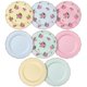 thumbnail image 1 of Platos Brew To A Tea de 20 cm con diseño floral – Pack de 8 en tonos pastel, 1 of 7