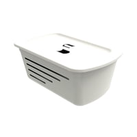 Soprano - Canasta Organizadora 5L Hielo Con Tapa Gris Tamaño Único