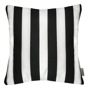 Elizabeth Peper - Funda Cojín Decorativo Diseño Rayas Blanco Y Negro 50X50