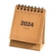 thumbnail image 4 of Calendario 2024, Calendario De Escritorio Pequeño Portátil Independiente Para Oficina, Hogar, Escritorio, Piel De Vaca, 4 of 5