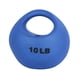 thumbnail image 1 of Balón medicinal CanDo One Handle, 4,5 kg, azul, sin látex, 1 of 3