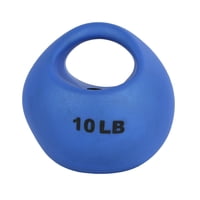 Balón Medicinal Cando One Handle, 4,5 Kg, Azul, Sin Látex