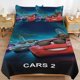 thumbnail image 4 of Cars Lightning McQueen Boys 3 Piece Bedding with 1 Flat Sheet And 2 Pillowcases Twin Bed Sheets, 4 of 5