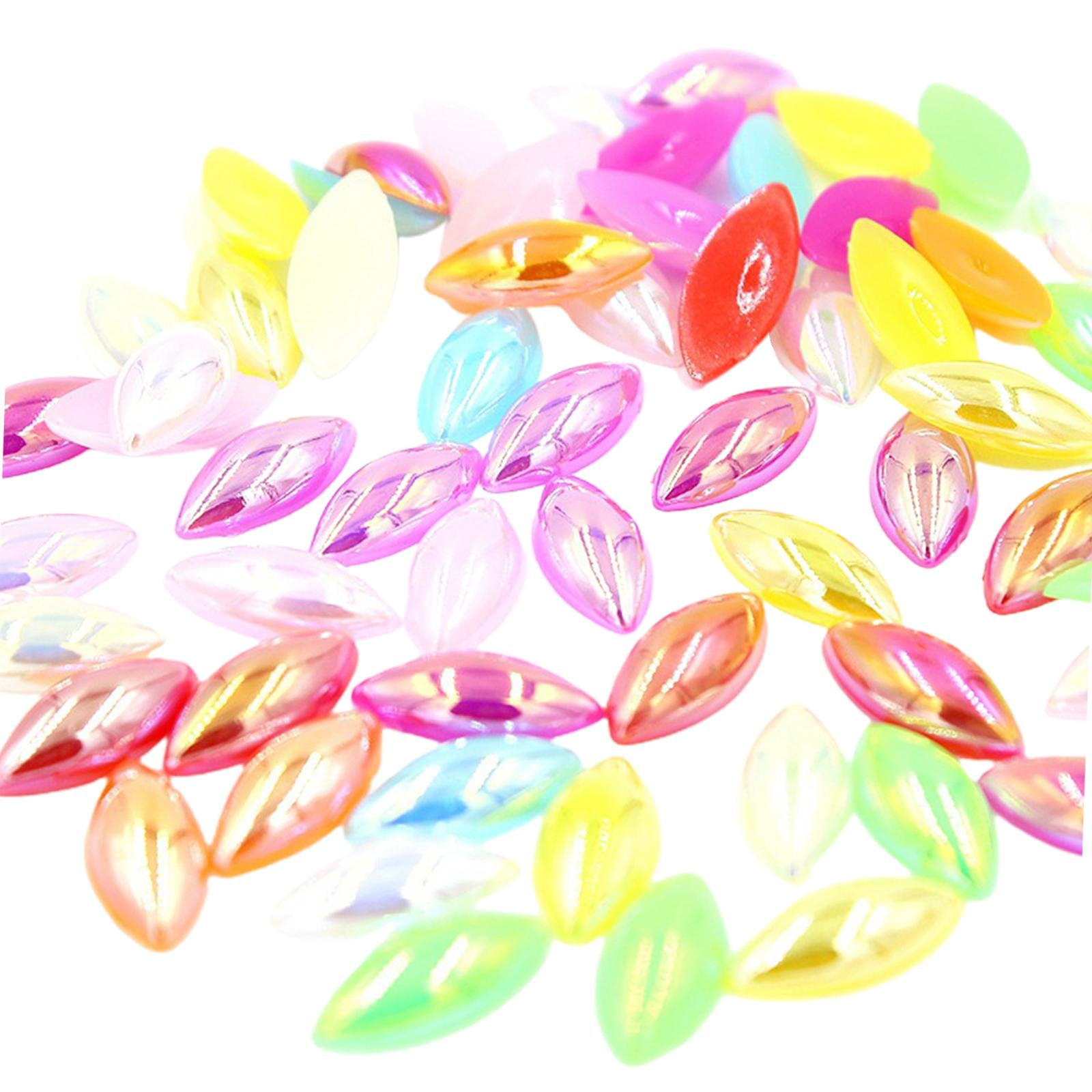 Bothyi - 50 Piezas Coloridas Con Forma De Gota De 15 X 7 Mm Para Decoración De Manualidades De Ropa.