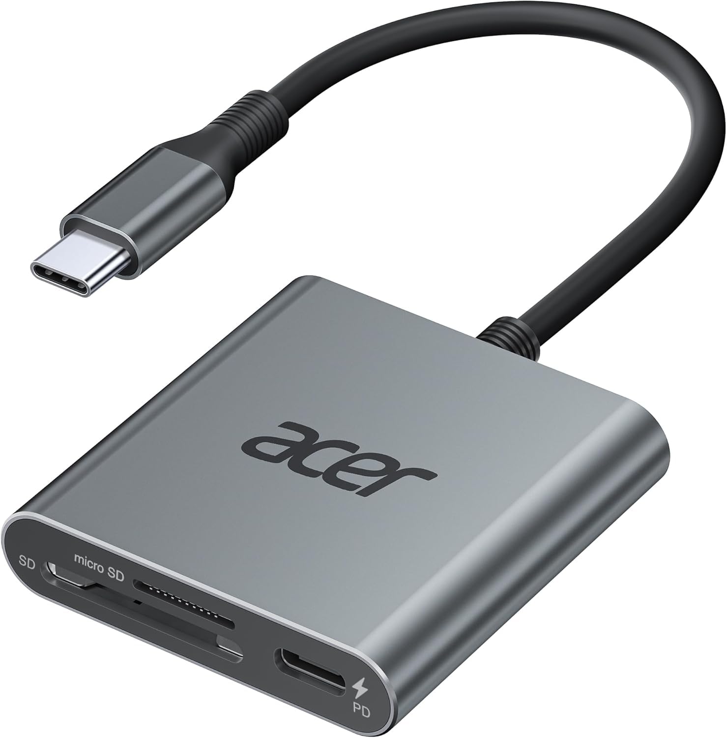 Lector De Tarjetas Acer Sd 4.0 Uhs-Ii Micro Sd Usb-C Con Puerto Pd De 100 W