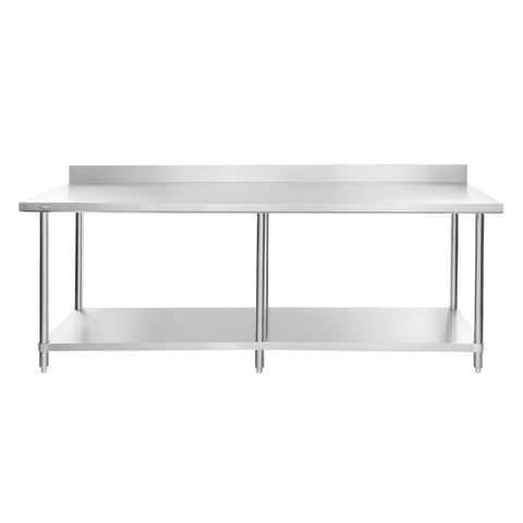 Prochef - Mesón Muro Eco Acero Inoxidable 200X60X85(+5) Cm.
