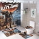 thumbnail image 1 of La Guerra De Las Galaxias theme 4 piece Shower Curtain Set With Rugs Waterproof Bathroom Decor Set Includes Bath Mat U shaped Rug Toilet Lid Cover And Curtain With Hooks, 1 of 6