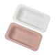 thumbnail image 1 of 2 Uds Canasto De Colador Extensible Estante De Almacenamiento Estante Colgante Para Pasta Frutas Blanco Y Rosa, 1 of 3