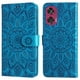 thumbnail image 2 of Funda tipo cartera FOXDOCK para Motorola Edge 50 Fusion , diseño girasol en relieve, cuero PU, cierre magnético, soporte y tarjetero, 2 of 5