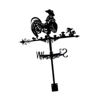 Ioensy - Veleta De Gallo De Hierro, Mini Vena Vana Para El Tiempo, Para Montaje En Techo De Cerca De Cabaña