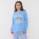 thumbnail image 2 of Pijama Mujer Largo Algodón Print Celeste Corona, 2 of 5