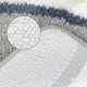 thumbnail image 4 of Alfombra de baño con rayas onduladas REGALWOVEN, alfombra de baño absorbente, alfombras de baño antideslizantes Multi-2 16" x 24", 4 of 6