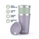 thumbnail image 3 of Tazas apilables Ello 473 ml acero inoxidable 2 piezas ciruela/verde salvia, 3 of 4