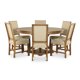 thumbnail image 1 of Juego Comedor Leeds Redondo 150 Cm 6 Sillas Café - Roble, 1 of 8