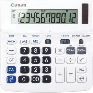 Calculadora Canon Tx-220Tsii Lcd De 12 Dígitos, Blanca