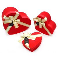 Genérico - Caja Corazon Triple Humita Cinta Plateado X1 Uni