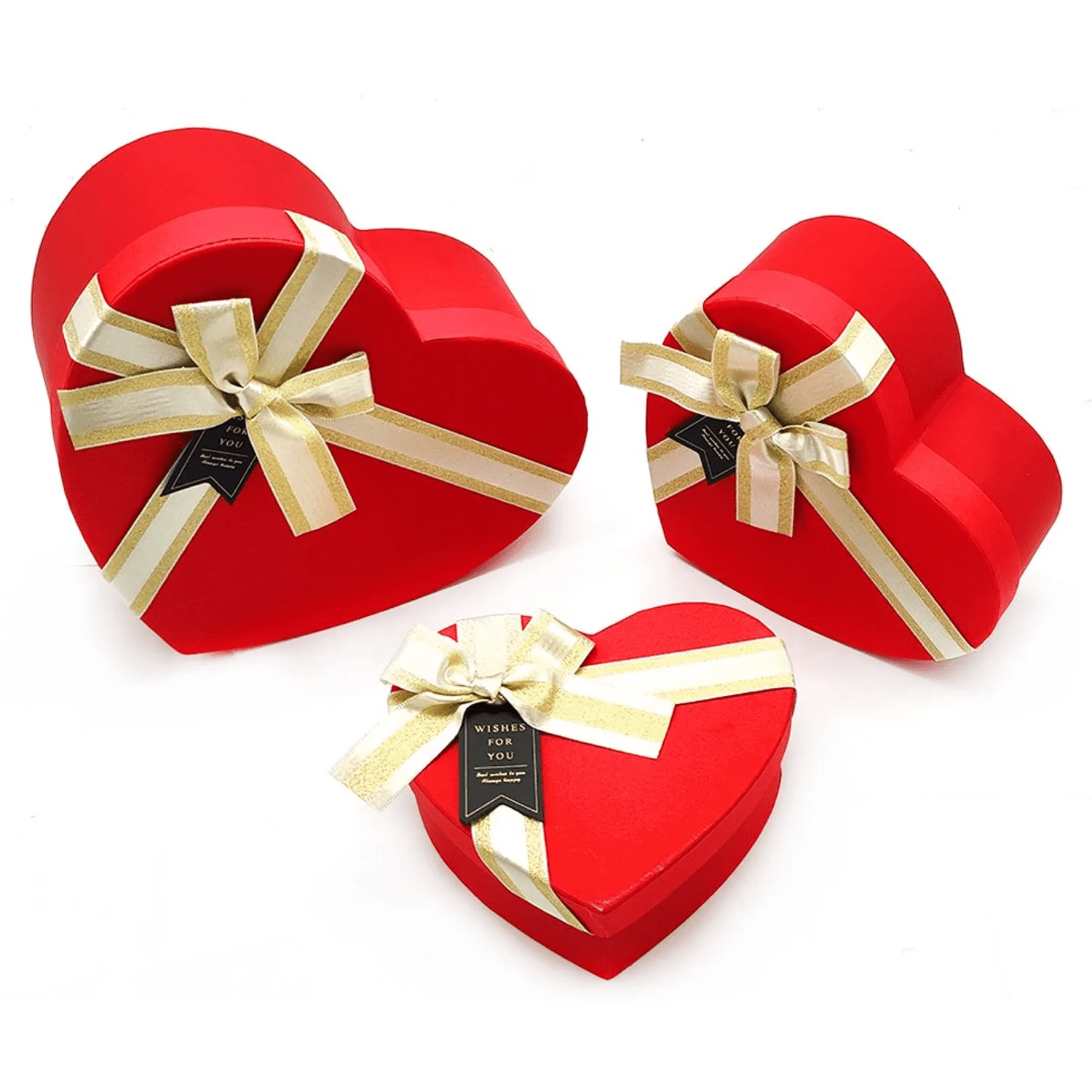 Genérico - Caja Corazon Triple Humita Cinta Plateado X1 Uni