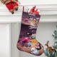 thumbnail image 2 of Hora de Aventura Tema: Calcetines de Navidad, fino lino blanco para colgar en escaleras y chimenea, decoración navideña para el hogar, regalo de Navidad. 45cm × 32cm, 2 of 5