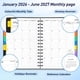 thumbnail image 4 of Planificador Winkooy 2026-2027, 18 meses semanal/mensual, tamaño A5, negro, 4 of 8