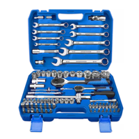 Genérico - Set De Herramientas Combinadas De 82 Pzs Calidad Profesional Azul Acero