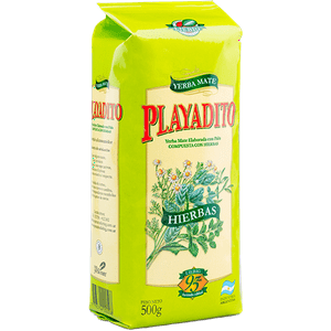 Playadito Yerba Mate Con Hierbas, Cedrón, Manzanilla Y Salvia 500 Gr