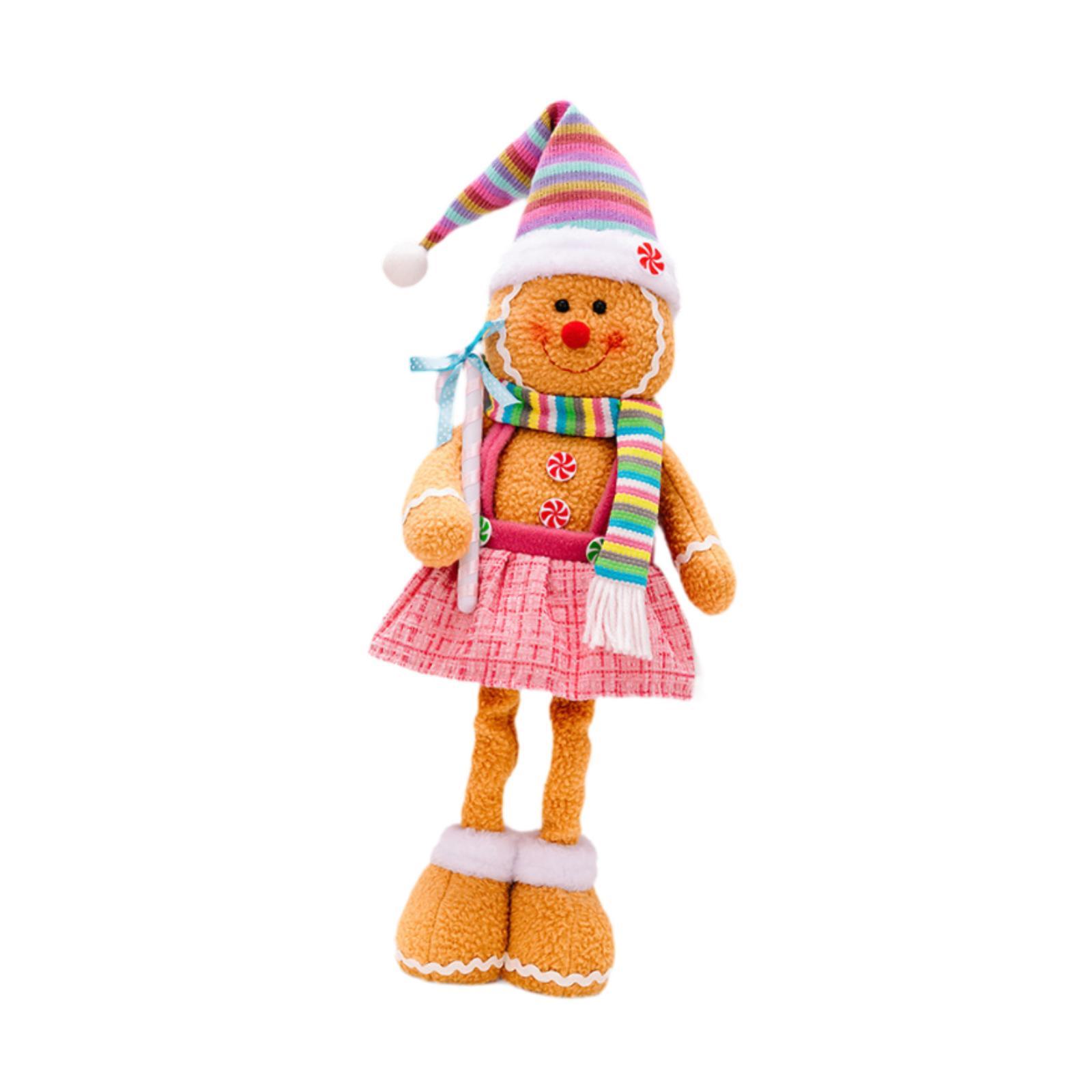 Bothyi - Figura De Muñeco De Jengibre Navideño, Bonita Para Estante, Decoración De Festival De Invierno, Estilo B