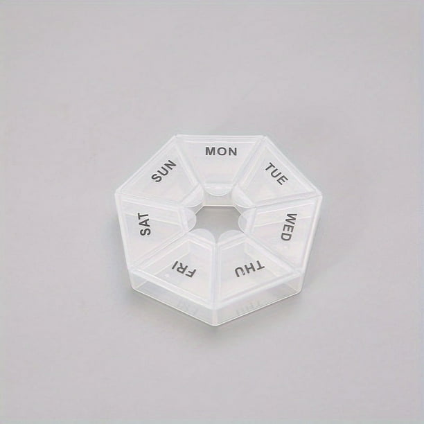 7-Day Large Capacity Portable Medicine Box: Keep Your Medication Organized and Dustproof!