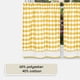 thumbnail image 3 of Juego de cortinas para ventana ACHIM Buffalo Check Tier, amarillo y marfil, 3 of 6