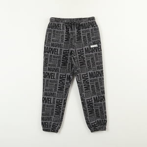 Pantalon De Buzo Niño Spiderman Full Logo Gris Marvel