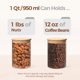 thumbnail image 3 of ComSaf Glass Storage Containers with Lids, 1 Qt, Set of 6, 3 of 3