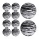 thumbnail image 2 of 10 Pelotas De Golf Regalo Para Golfistas Entrenamiento De Golf Para Campo De Prácticas Interior Patio Trasero Color Blanco Y Negro, 2 of 5