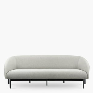 Form Office - Sofá Oficina 3 Cuerpos Lisboa Gris