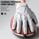 thumbnail image 3 of Guantes de Fútbol Americano WVVOU Blancos Talla L con Acolchado para Receptor, 3 of 7