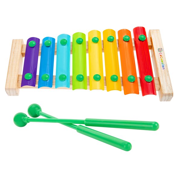 Xilófono musical CocoMelon First Act con 2 mazos de juguete para niños