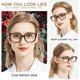 thumbnail image 2 of Gafas de Lectura AEZUNI 3.0 Leopardo Cuadrado Oversized, 2 of 7