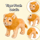 thumbnail image 4 of Plush Lion Animal de Peluche - Juguete de Peluche Lion Simulado - Compañero Precioso - Marrón 9.8 Pulgadas, 4 of 4