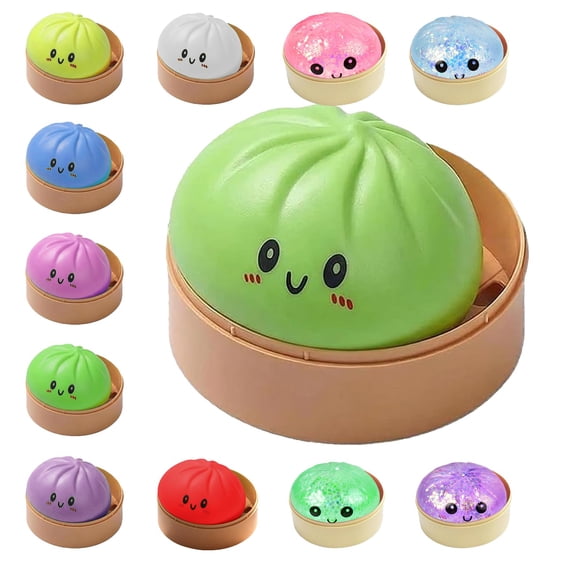 Pelota Antiestrés Squishy Con Forma De Dumpling Juguete Sensorial Suave