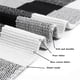 thumbnail image 4 of Alfombra SEEKSEE Algodon Buffalo Plaid 60x130 cm en blanco y negro, 4 of 7