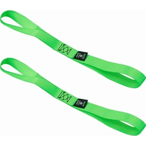 Genérico - Pack X 2 Correa/Eslinga Amarre Retráctil 2,5Cmx5M Cargo Alfa Negro