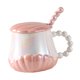 thumbnail image 1 of Taza De Té Creativa De Cerámica Con Tapa Para Adultos Taza De Café Para Té Leche Agua Rosa, 1 of 3