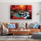 thumbnail image 3 of 1pc Red Forest Waterfall Maple Leaf Paiinting, Modern Landscape Tree Red Maple Leaf Canvas Wall Art Decor, Suitable For Living Room Bedroom Kitchen Office Home Decor, No Frame, 24*36in, 3 of 4
