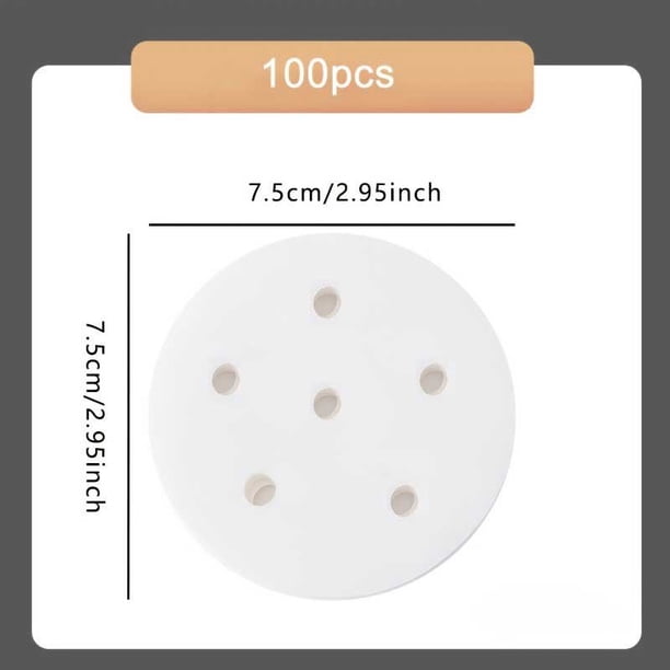 100pcs Round Steamer Paper - Perfect for Baking, Barbecuing, and Steaming Xiaolongbao!