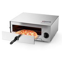 Horno Eléctrico Para Pizza Costway De Acero Inoxidable Con Cierre Automático
